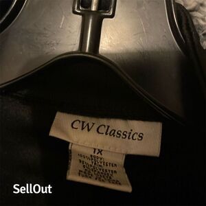 CW Classics Women's Black Striped Track Jacket Size 1X Full-Zip